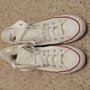 White Hightop Converse
